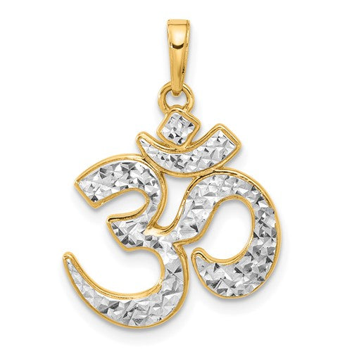 14k-and-white-rhodium-d-c-om-pendant-SolomonJeweler-Wichita-KS-CustomJewelry