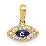 14k-polished-cz-and-enamel-evil-eye-pendant-SolomonJeweler-Wichita-KS-CustomJewelry