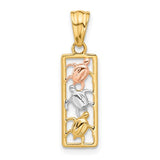 14k-two-tone-with-white-rhodium-polished-turtles-rectangle-pendant-SolomonJeweler-Wichita-KS-CustomJewelry