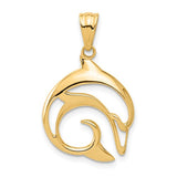 14k-polished-cut-out-dolphin-pendant-SolomonJeweler-Wichita-KS-CustomJewelry