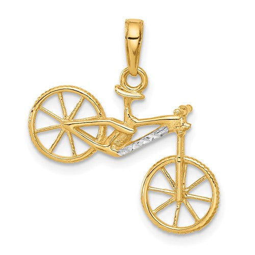 14k-and-white-rhodium-d-c-3d-bicycle-pendant-SolomonJeweler-Wichita-KS-CustomJewelry