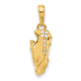 14k-and-white-rhodium-d-c-soccer-cleat-pendant-SolomonJeweler-Wichita-KS-CustomJewelry