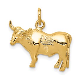 14k-steer-pendant-SolomonJeweler-Wichita-KS-CustomJewelry