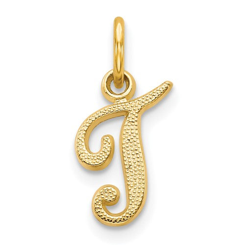 14ky-script-letter-t-initial-charm-SolomonJeweler-Wichita-KS-CustomJewelry