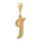 14ky-polished-script-filigree-letter-i-initial-pendant-SolomonJeweler-Wichita-KS-CustomJewelry