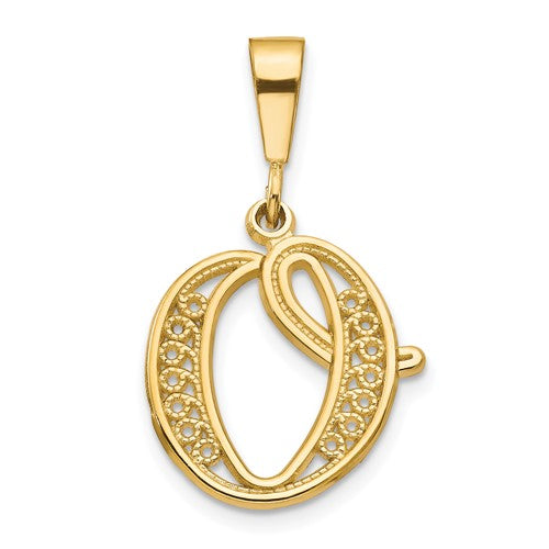 14ky-polished-script-filigree-letter-o-initial-pendant-SolomonJeweler-Wichita-KS-CustomJewelry