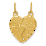 14k-break-apart-my-love-to-you-i-give-my-heart-charm-SolomonJeweler-Wichita-KS-CustomJewelry