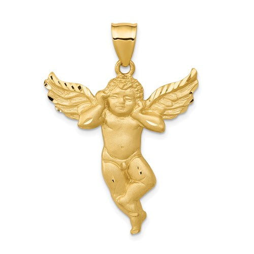 14k-satin-angel-pendant-SolomonJeweler-Wichita-KS-CustomJewelry