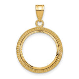 14k-beaded-diamond-cut-16-5mm-prong-coin-bezel-pendant-SolomonJeweler-Wichita-KS-CustomJewelry