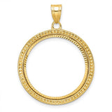 14k-beaded-diamond-cut-22-0mm-prong-coin-bezel-pendant-SolomonJeweler-Wichita-KS-CustomJewelry