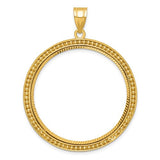 14k-beaded-diamond-cut-32-7mm-prong-coin-bezel-pendant-SolomonJeweler-Wichita-KS-CustomJewelry