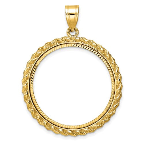 14k-diamond-cut-with-casted-rope-27-0mm-prong-coin-bezel-pendant-SolomonJeweler-Wichita-KS-CustomJewelry