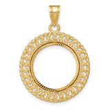 14k-polished-d-c-heart-rope-16-5mm-prong-coin-bezel-pendant-SolomonJeweler-Wichita-KS-CustomJewelry