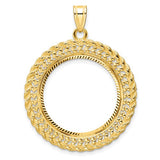 14k-polished-d-c-heart-rope-22-0mm-prong-coin-bezel-pendant-SolomonJeweler-Wichita-KS-CustomJewelry