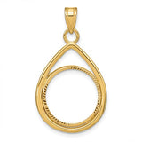 14k-polished-d-c-lightweight-teardrop-16-5mm-prong-coin-bezel-pendant-SolomonJeweler-Wichita-KS-CustomJewelry