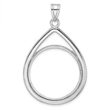 14kw-polished-diamond-cut-teardrop-27-0mm-prong-coin-bezel-pendant-SolomonJeweler-Wichita-KS-CustomJewelry
