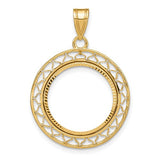 14k-polished-diamond-cut-fancy-wire-16-5mm-prong-coin-bezel-pendant-SolomonJeweler-Wichita-KS-CustomJewelry
