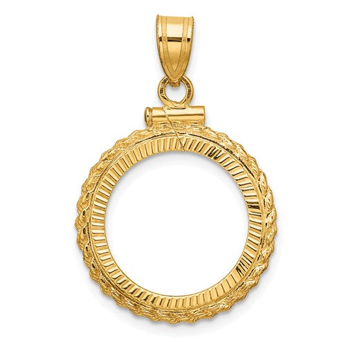 14k-casted-rope-d-c-16-5mm-x-1-35mm-screw-top-coin-bezel-pendant-SolomonJeweler-Wichita-KS-CustomJewelry