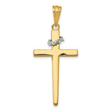 14k-two-tone-cross-w-crown-of-thorns-pendant-SolomonJeweler-Wichita-KS-CustomJewelry