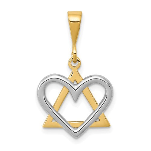14k-two-tone-star-of-david-heart-pendant-SolomonJeweler-Wichita-KS-CustomJewelry