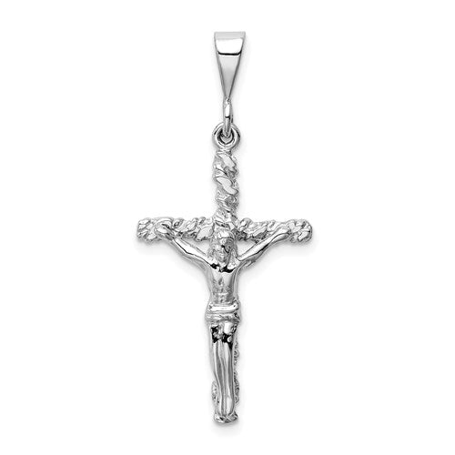 14k-white-gold-crucifix-charm-SolomonJeweler-Wichita-KS-CustomJewelry