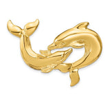 14k-polished-fits-up-to-10mm-and-8mm-double-dolphins-slide-SolomonJeweler-Wichita-KS-CustomJewelry