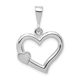 14k-white-gold-solid-satin-polished-fancy-3d-heart-pendant-SolomonJeweler-Wichita-KS-CustomJewelry