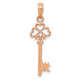 14k-rose-gold-polished-3-d-hearts-key-charm-SolomonJeweler-Wichita-KS-CustomJewelry