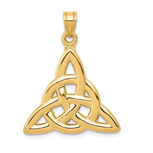 14k-polished-trinity-knot-pendant-SolomonJeweler-Wichita-KS-CustomJewelry