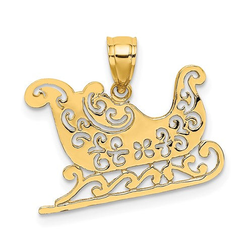 14k-polished-sleigh-charm-SolomonJeweler-Wichita-KS-CustomJewelry