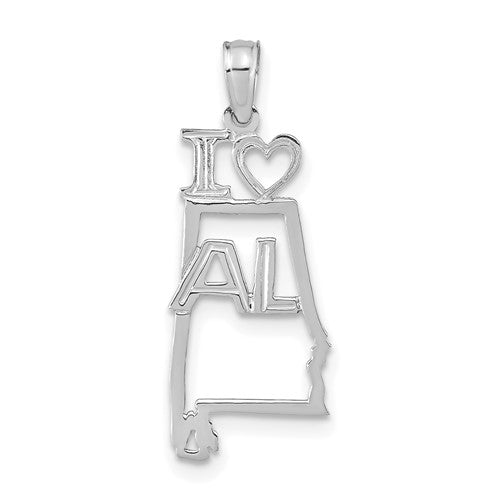 14k-white-gold-solid-alabama-state-pendant-SolomonJeweler-Wichita-KS-CustomJewelry