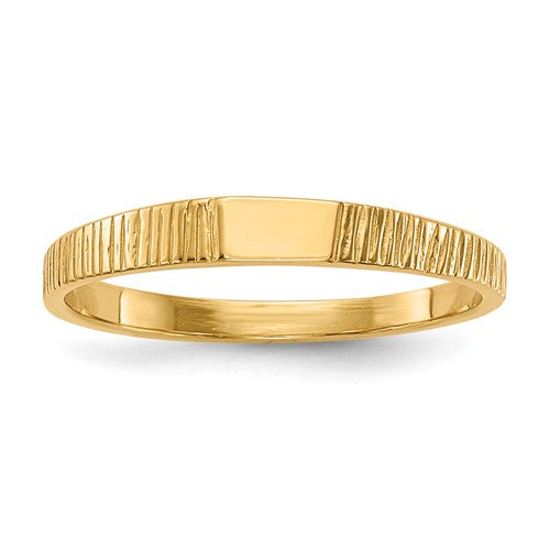 14k-polished-ridged-baby-ring-SolomonJeweler-Wichita-KS-CustomJewelry