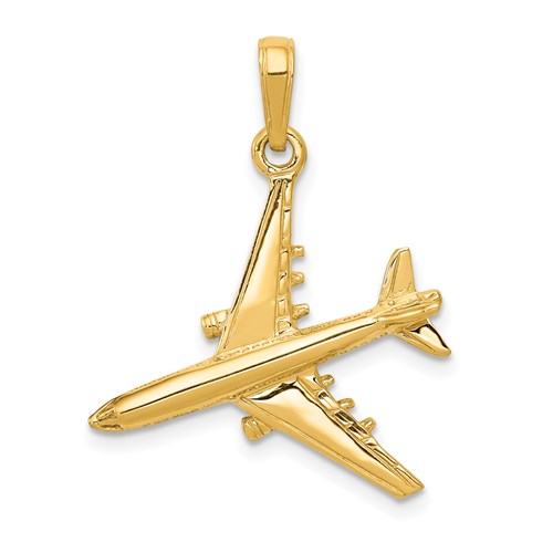 14k-3-d-jet-pendant-SolomonJeweler-Wichita-KS-CustomJewelry