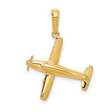 14k-3-d-low-wing-airplane-pendant-SolomonJeweler-Wichita-KS-CustomJewelry