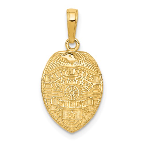 14k-police-officer-badge-pendant-SolomonJeweler-Wichita-KS-CustomJewelry