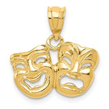14k-polished-open-backed-comedy-tragedy-pendant-SolomonJeweler-Wichita-KS-CustomJewelry