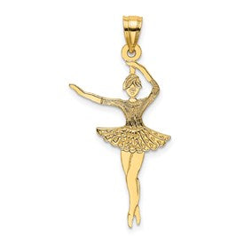 14k-satin-polished-ballerina-charm-SolomonJeweler-Wichita-KS-CustomJewelry
