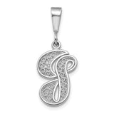 14kw-white-gold-solid-polished-script-filigree-letter-g-initial-pendant-SolomonJeweler-Wichita-KS-CustomJewelry