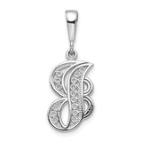 14kw-white-gold-solid-polished-script-filigree-letter-j-initial-pendant-SolomonJeweler-Wichita-KS-CustomJewelry