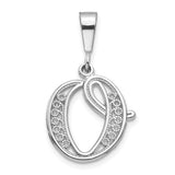 14kw-white-gold-solid-polished-script-filigree-letter-o-initial-pendant-SolomonJeweler-Wichita-KS-CustomJewelry
