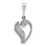 14kw-white-gold-solid-polished-script-filigree-letter-v-initial-pendant-SolomonJeweler-Wichita-KS-CustomJewelry