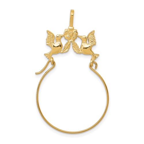 14k-polished-doves-and-bow-charm-holder-SolomonJeweler-Wichita-KS-CustomJewelry
