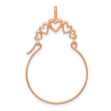 14k-rose-gold-polished-5-heart-charm-holder-SolomonJeweler-Wichita-KS-CustomJewelry