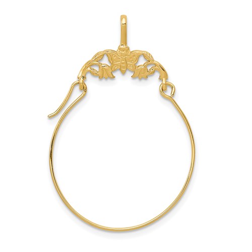 14k-polished-butterflies-charm-holder-SolomonJeweler-Wichita-KS-CustomJewelry