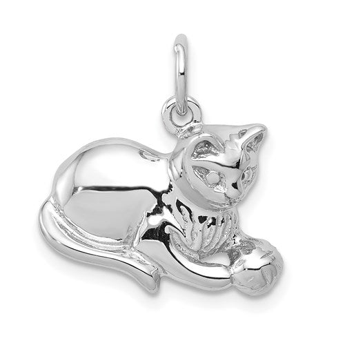 14k-white-gold-polished-open-backed-cat-charm-SolomonJeweler-Wichita-KS-CustomJewelry