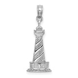 14k-white-gold-2-d-cape-hatteras-lighthouse-charm-SolomonJeweler-Wichita-KS-CustomJewelry