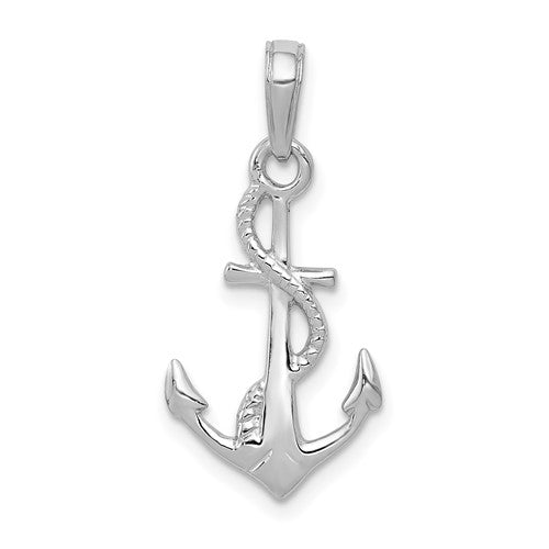 14k-white-gold-solid-polished-3-d-anchor-pendant-SolomonJeweler-Wichita-KS-CustomJewelry