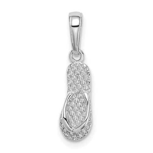 14k-white-gold-3d-hawaii-flip-flop-pendant-SolomonJeweler-Wichita-KS-CustomJewelry