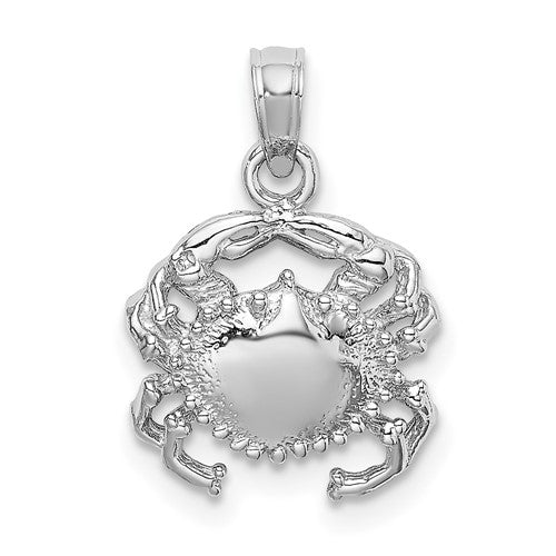 14k-white-gold-crab-charm-SolomonJeweler-Wichita-KS-CustomJewelry