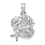 14k-white-gold-polished-mini-shell-cluster-pendant-SolomonJeweler-Wichita-KS-CustomJewelry